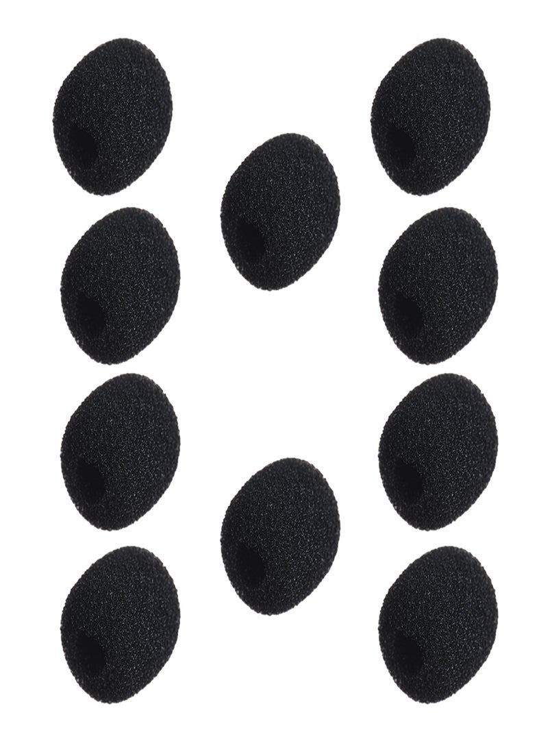 ANDOER Mini Lapel Headset Microphone Windscreen Mic Foam Cover, Black 10-Pack - Image 5